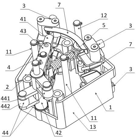 Isolating switch of on-load tap-changer