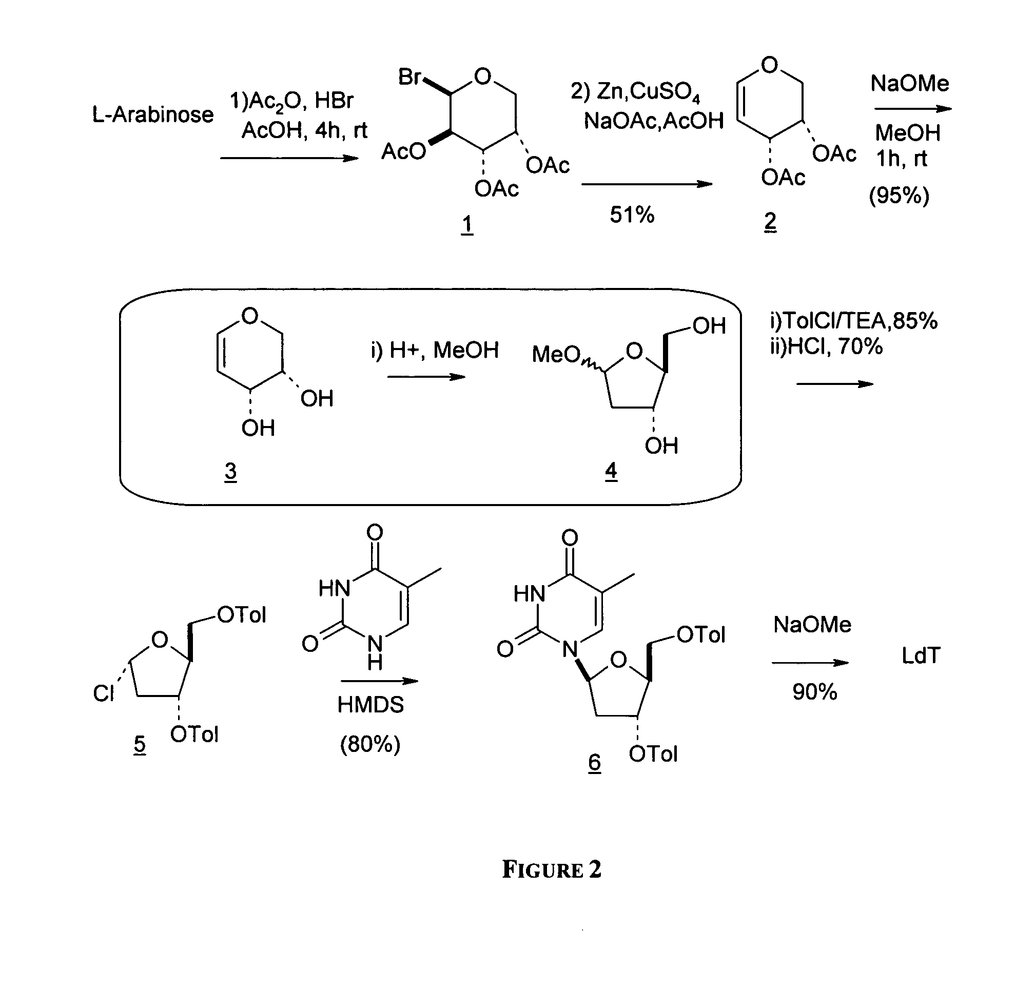 Synthesis of beta-L-2'-deoxy nucleosides