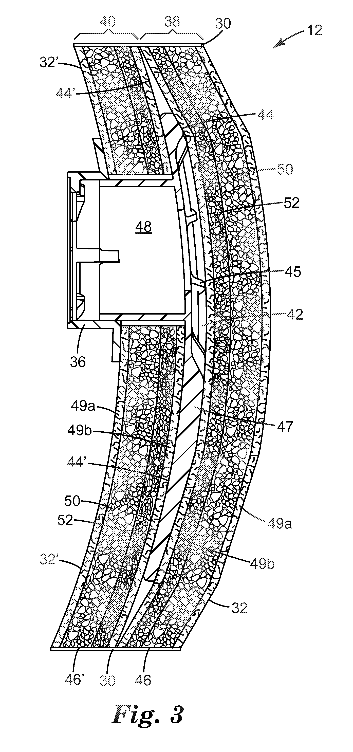 Filter cartridge having central plenum and housing sidewall