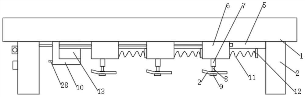 A fixed connection structure of profiled steel plate ceiling and steel purlin in construction engineering