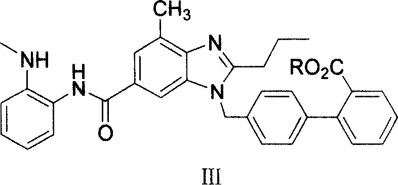 Intermediate of telmisartan, its preparation and use
