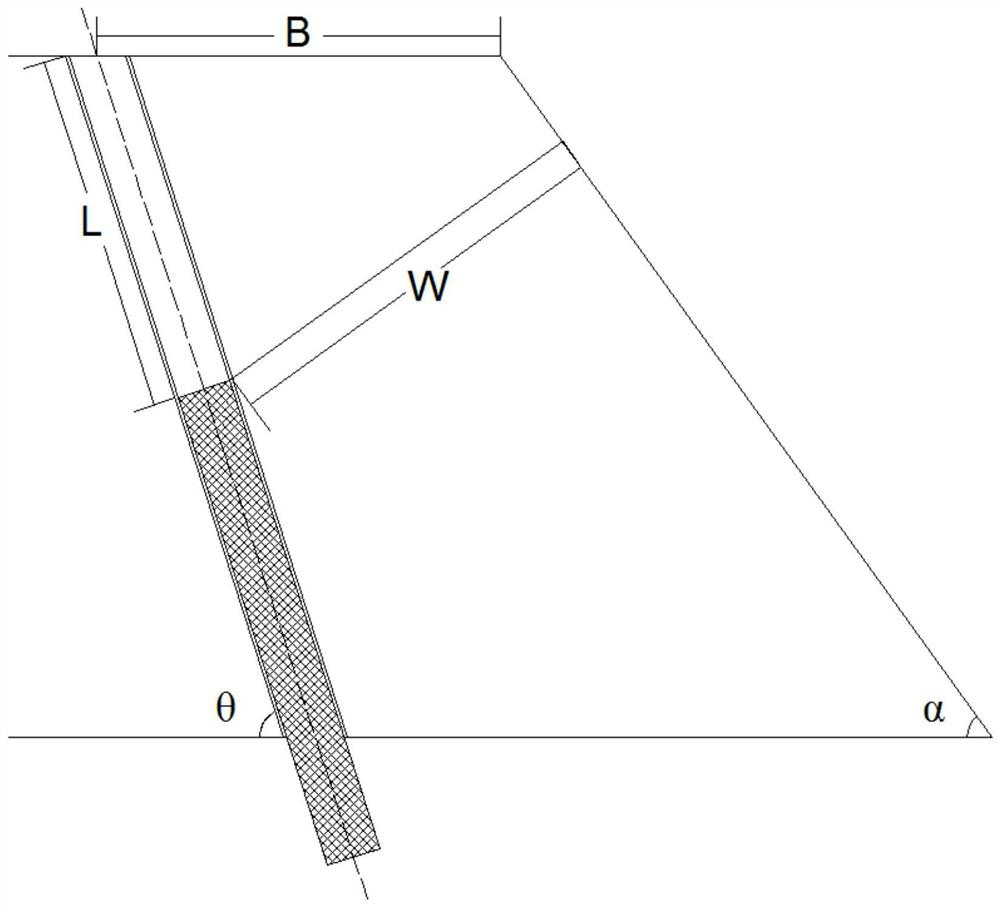 Bench blasting hole distribution method