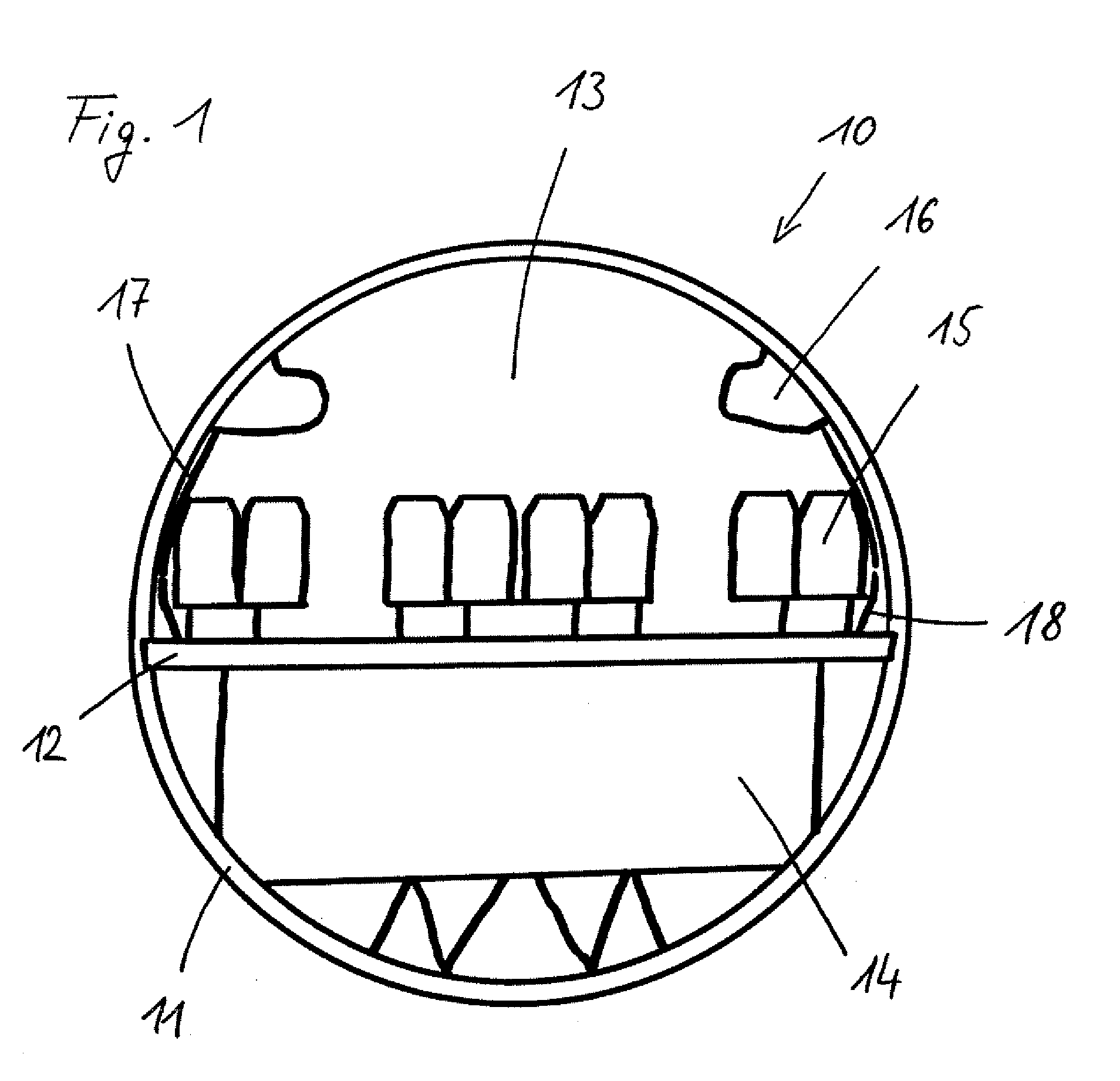 Decompression device for an aircraft
