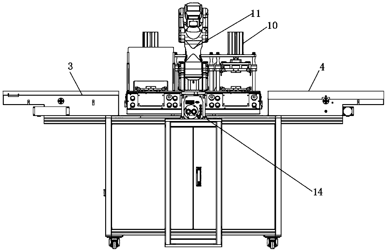 Ironing device for processing suit fabric