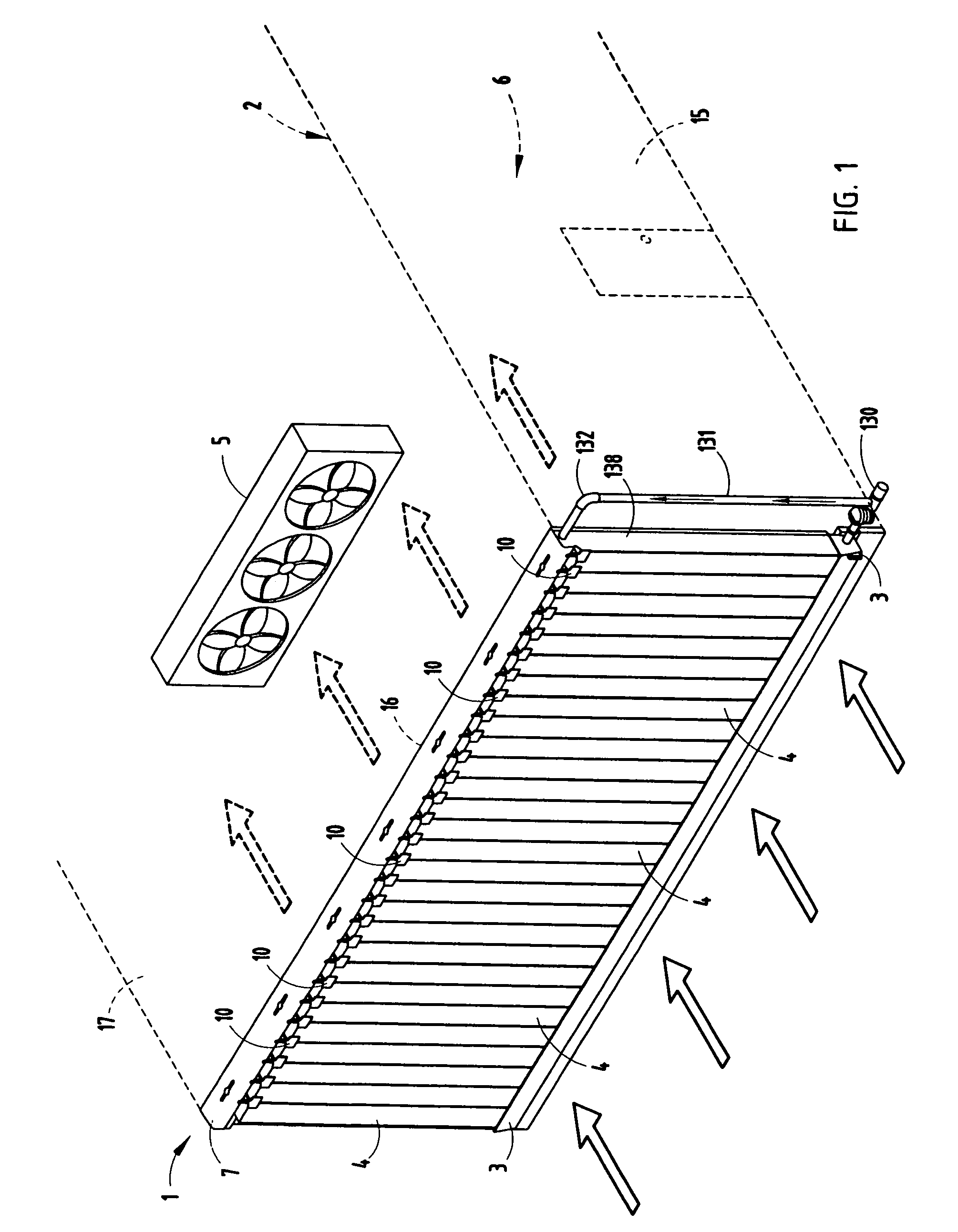 Evaporative cooling system for poultry houses and the like