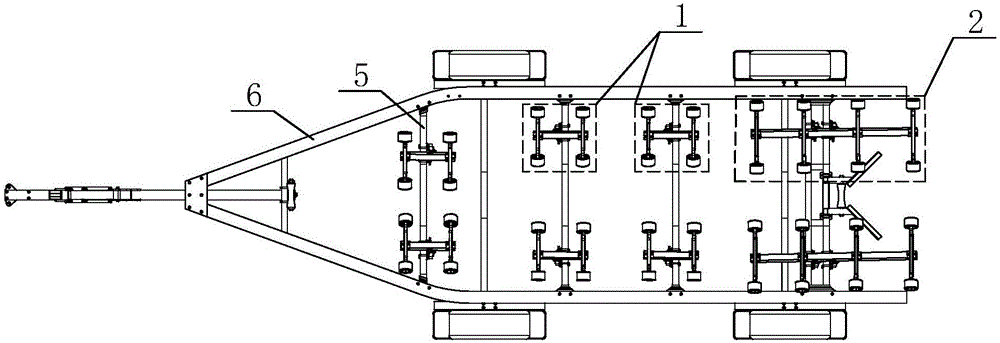 Boat trailer of automatic centering structure