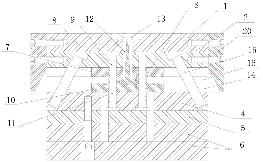 Cloth hanger connecting piece mould