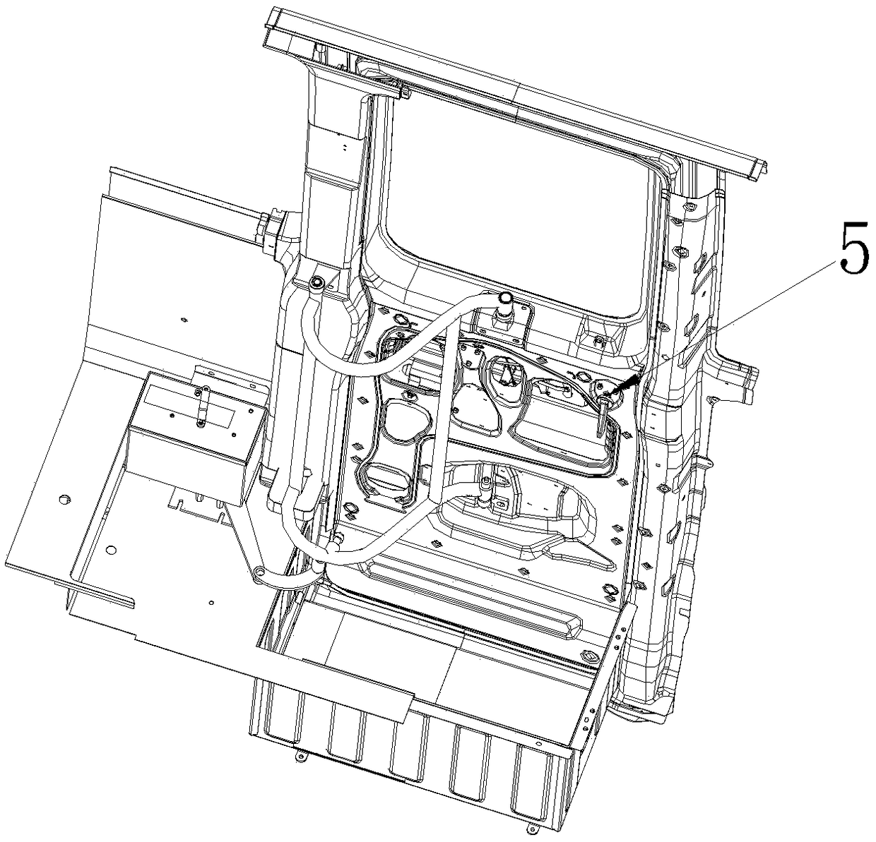 A passenger car electric swing door system