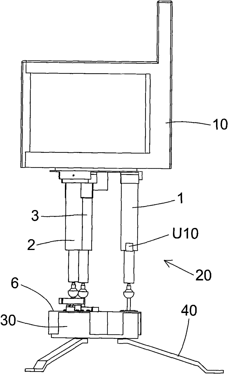 Automatic balance sickness-preventing chair