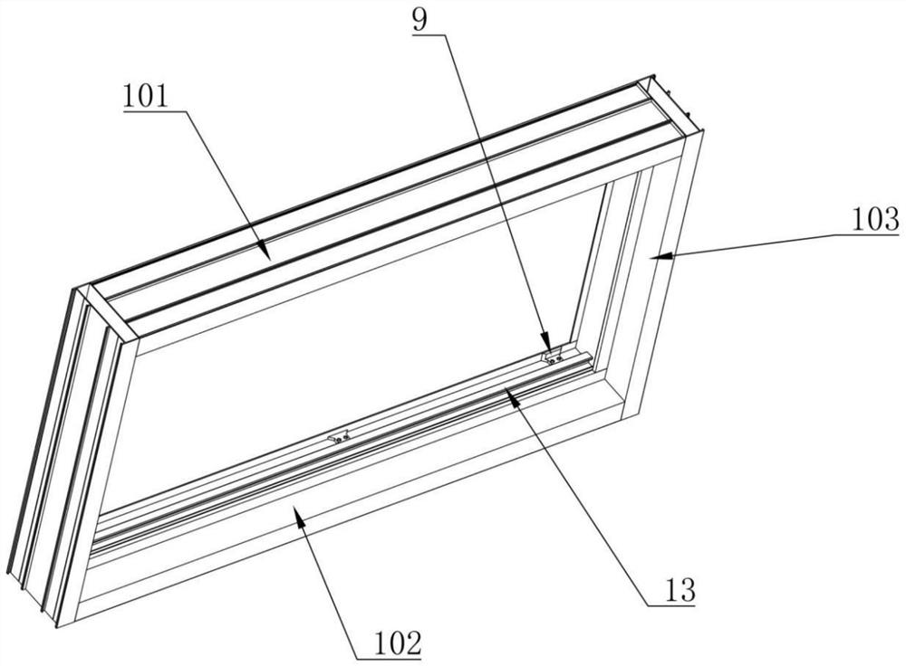 Simple translational seal window