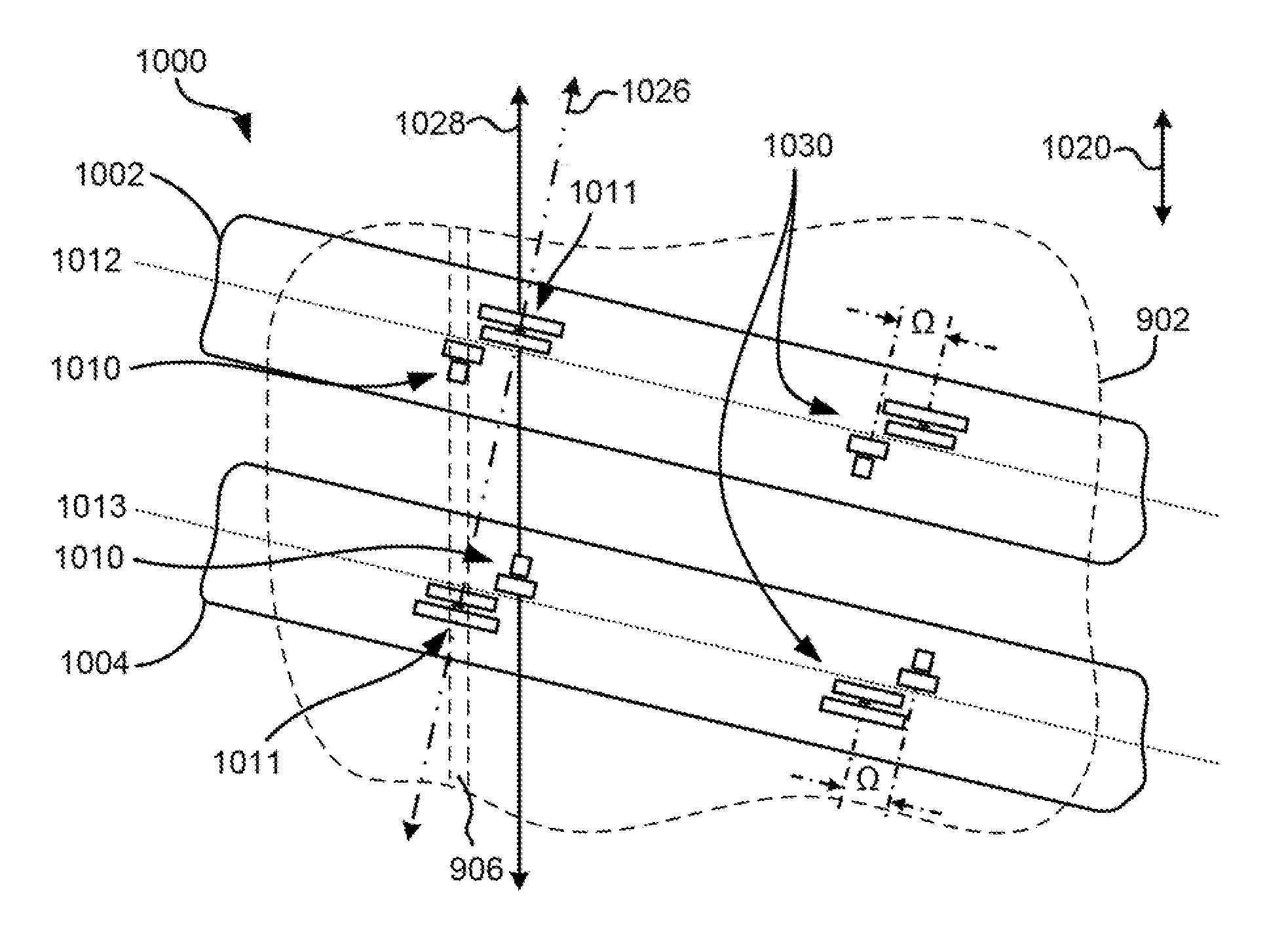 Quasi-statically tilted head having offset reader/writer transducer pairs