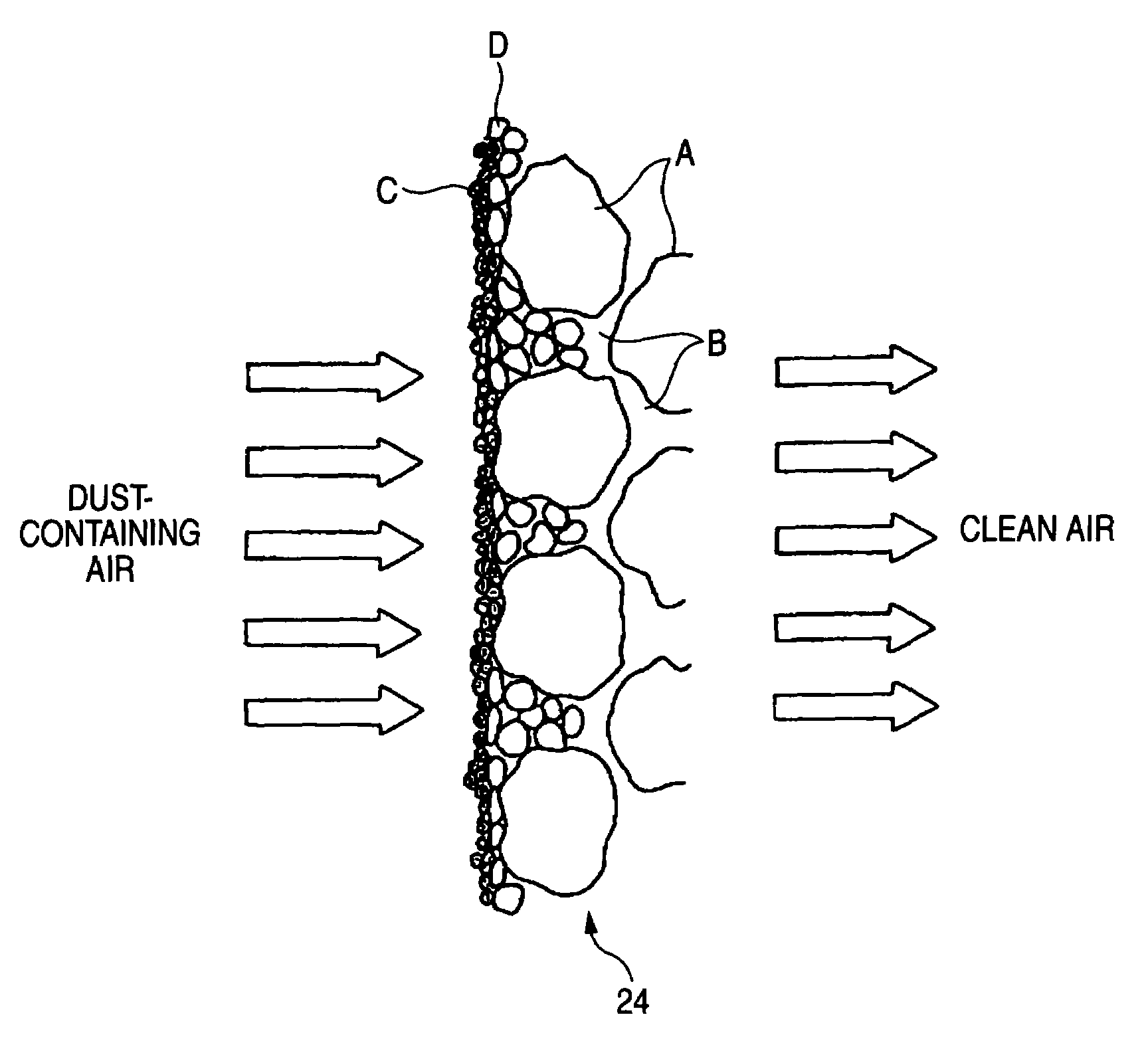 Heat-resistant filter element and method for production thereof