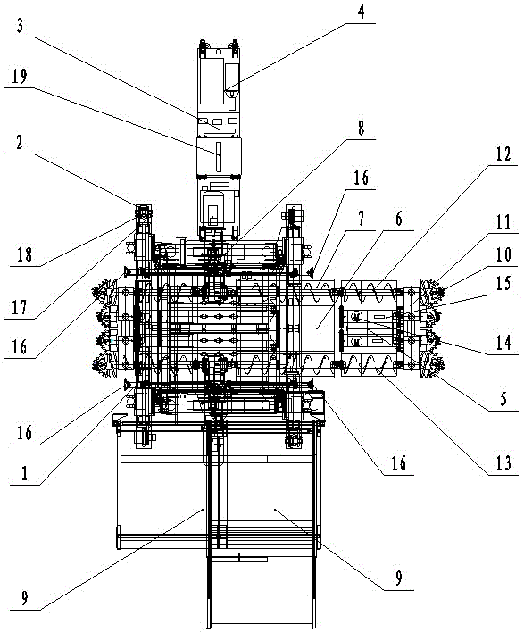 A self-propelled and bidirectional drilling coal mining machine