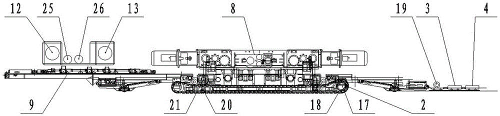 A self-propelled and bidirectional drilling coal mining machine