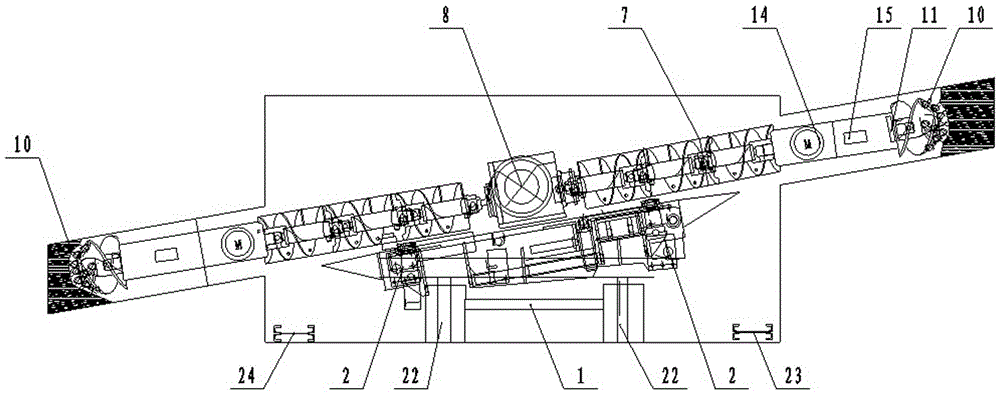 A self-propelled and bidirectional drilling coal mining machine