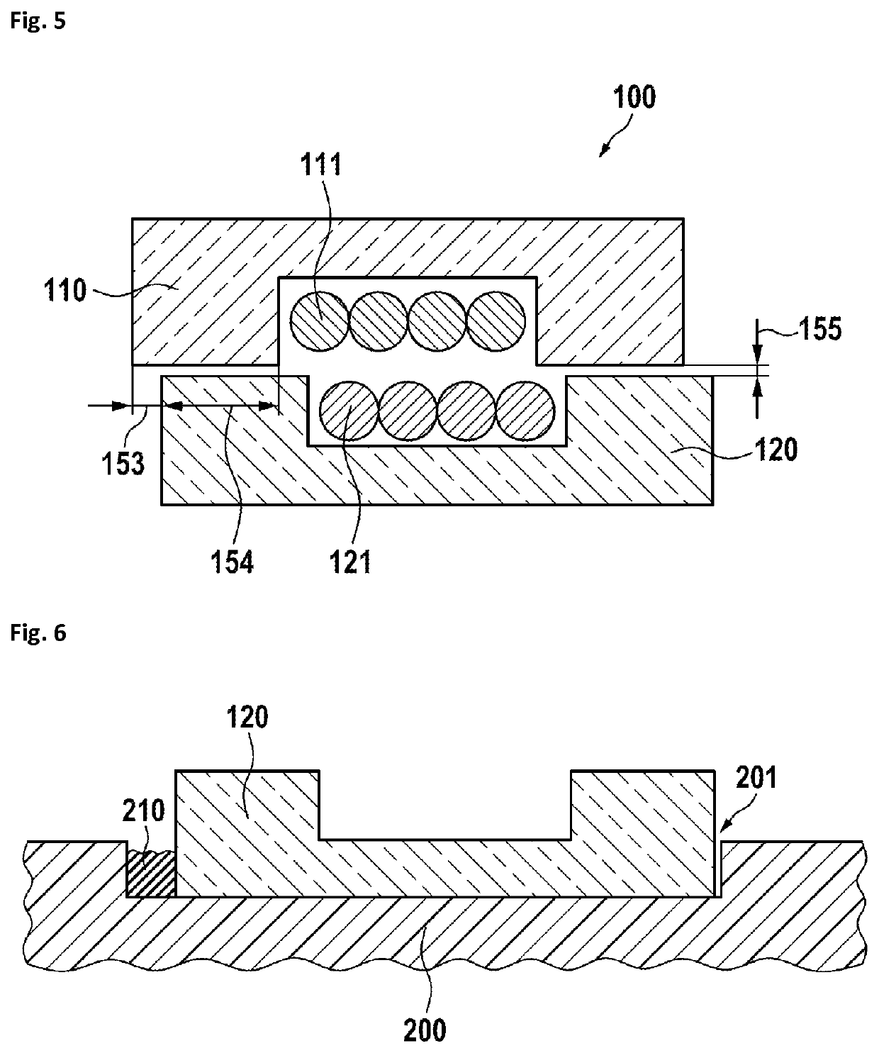 Inductive rotary joint with U-shaped ferrite cores