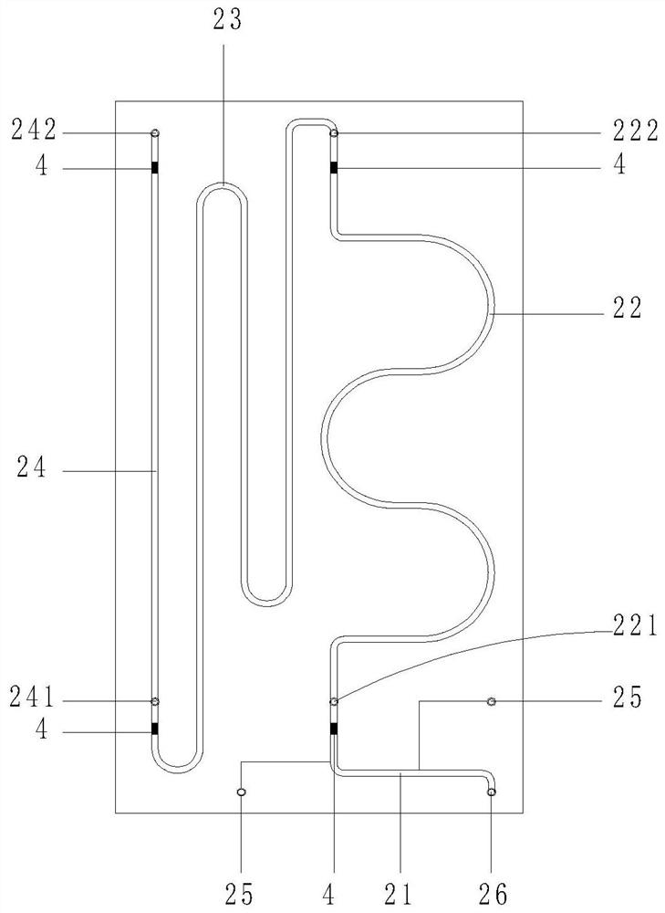 Multifunctional micro-fluidic chip reaction device for preparing hydrogen peroxide