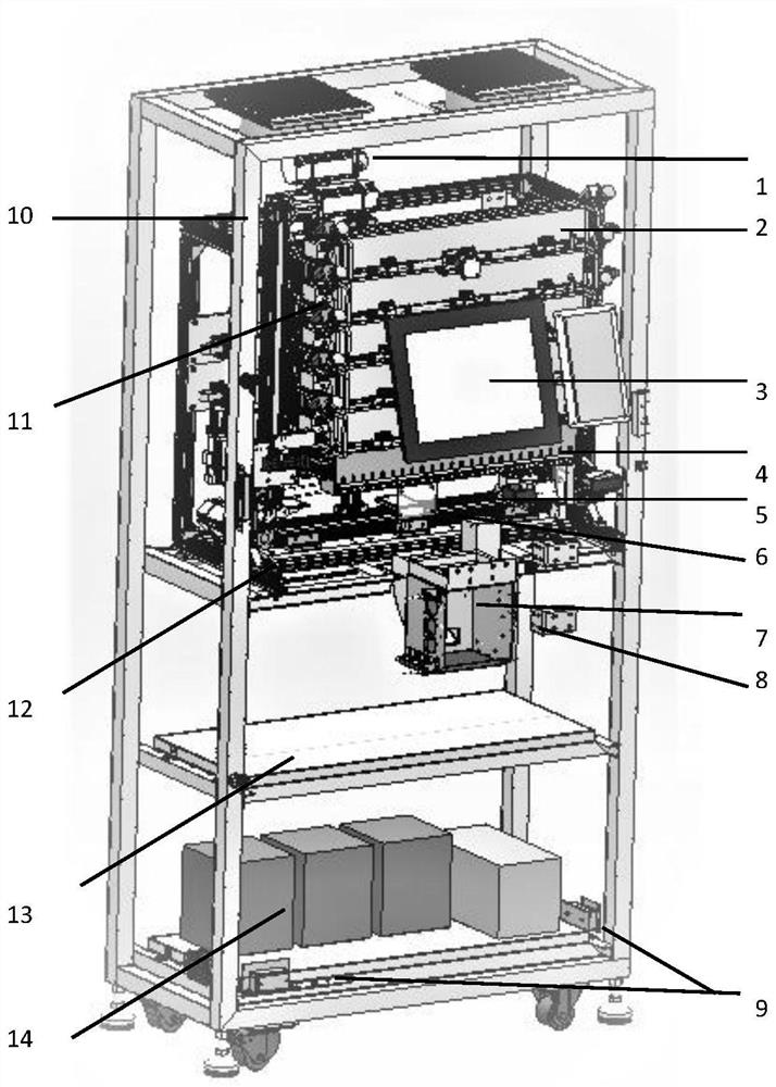 Self-service distribution equipment of thermoluminescent dosimeter for radioactive unit