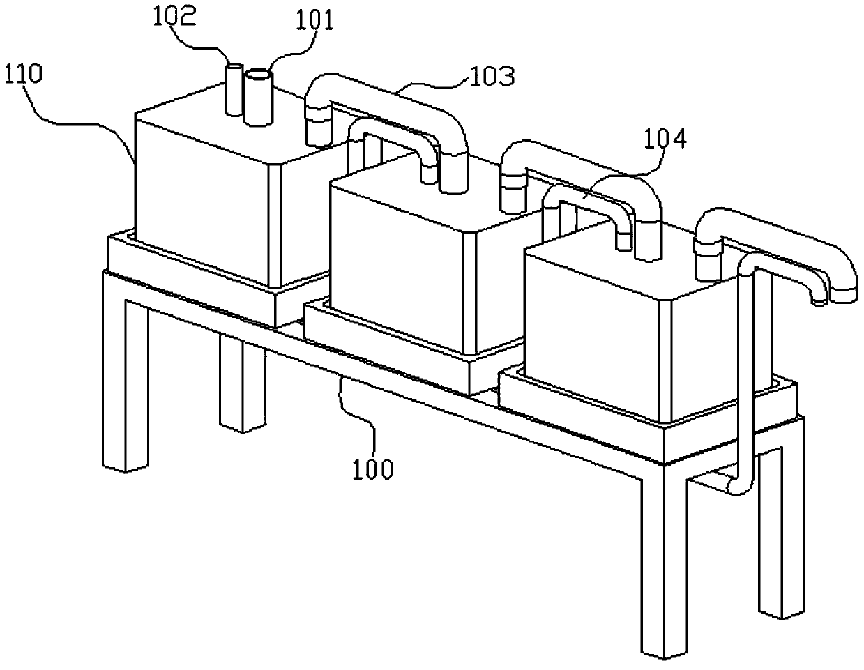 Heat energy recovery treatment device for coal desulfurization