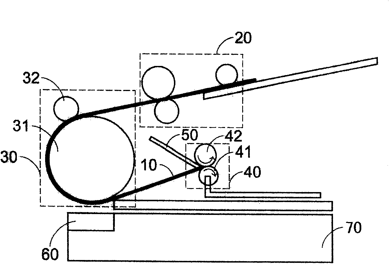 Double-side paper feeding device