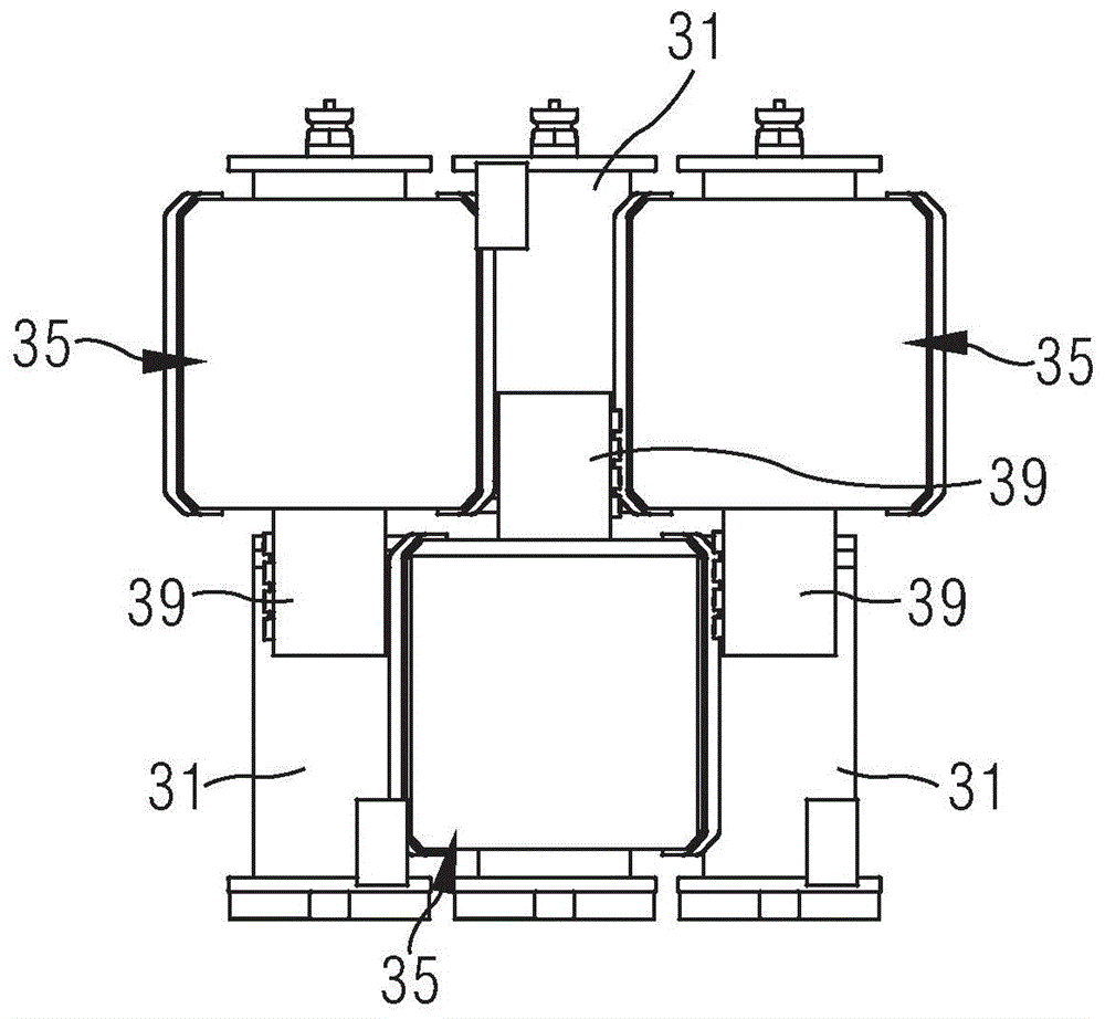 External current transformer assembly and gas insulated switchgear with same