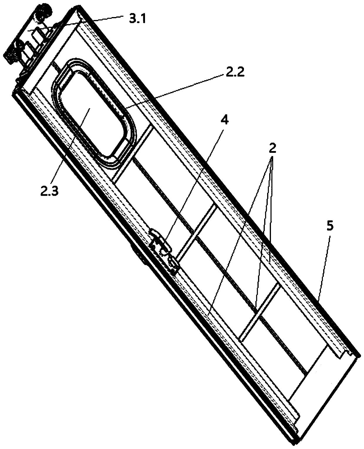 Locomotive rear end door