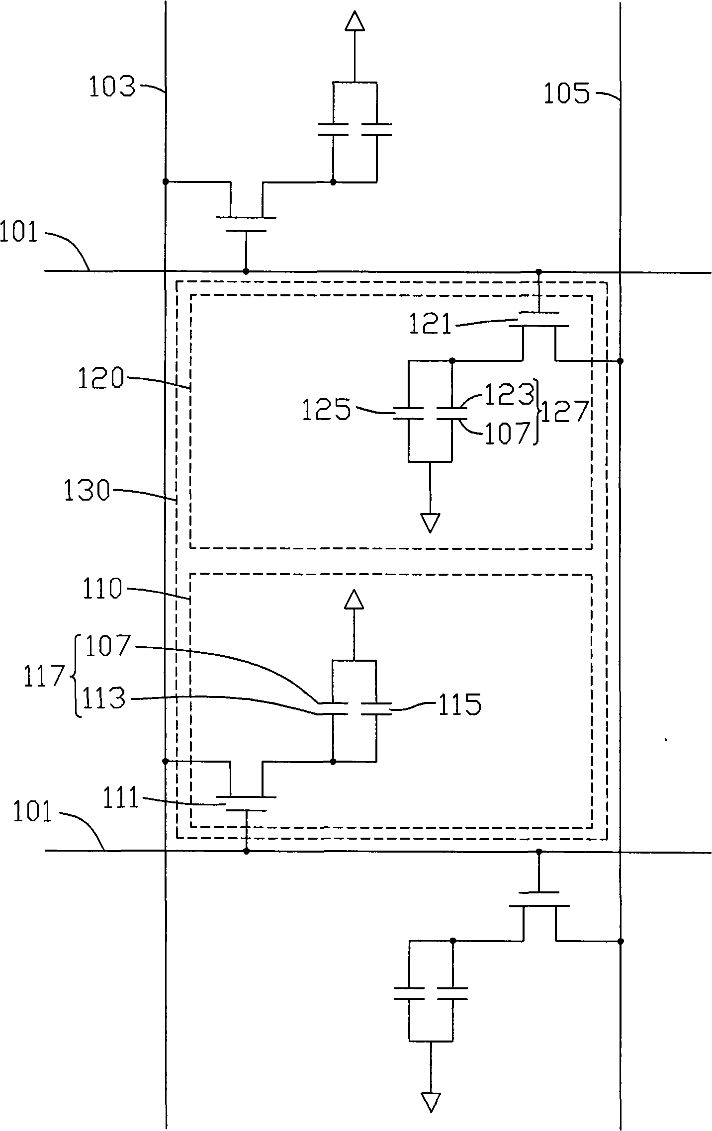 Driving circuit and method for LCD device