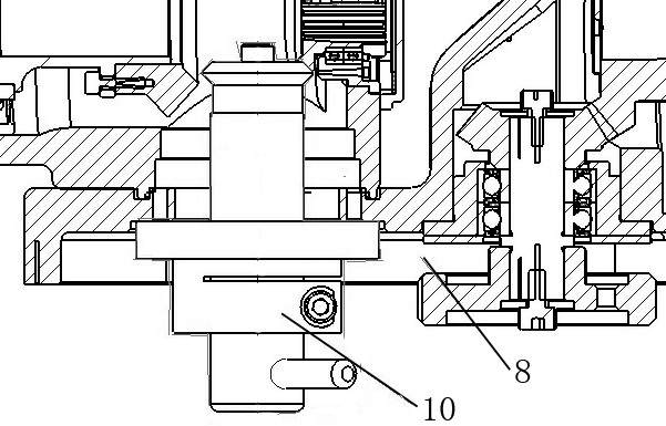 A device and method for detecting backlash in a spiral bevel gear assembly