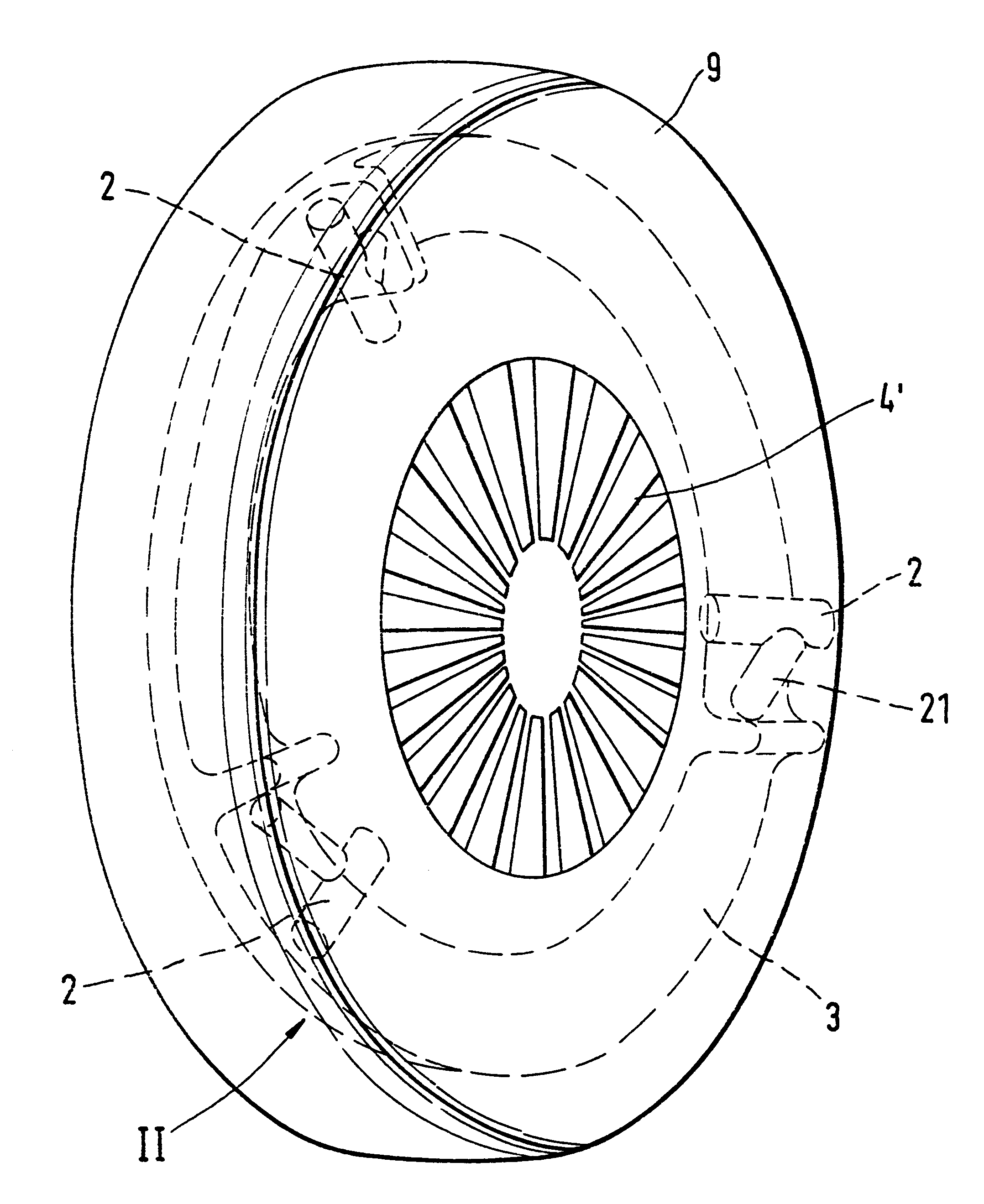 Self-reinforcing friction clutch