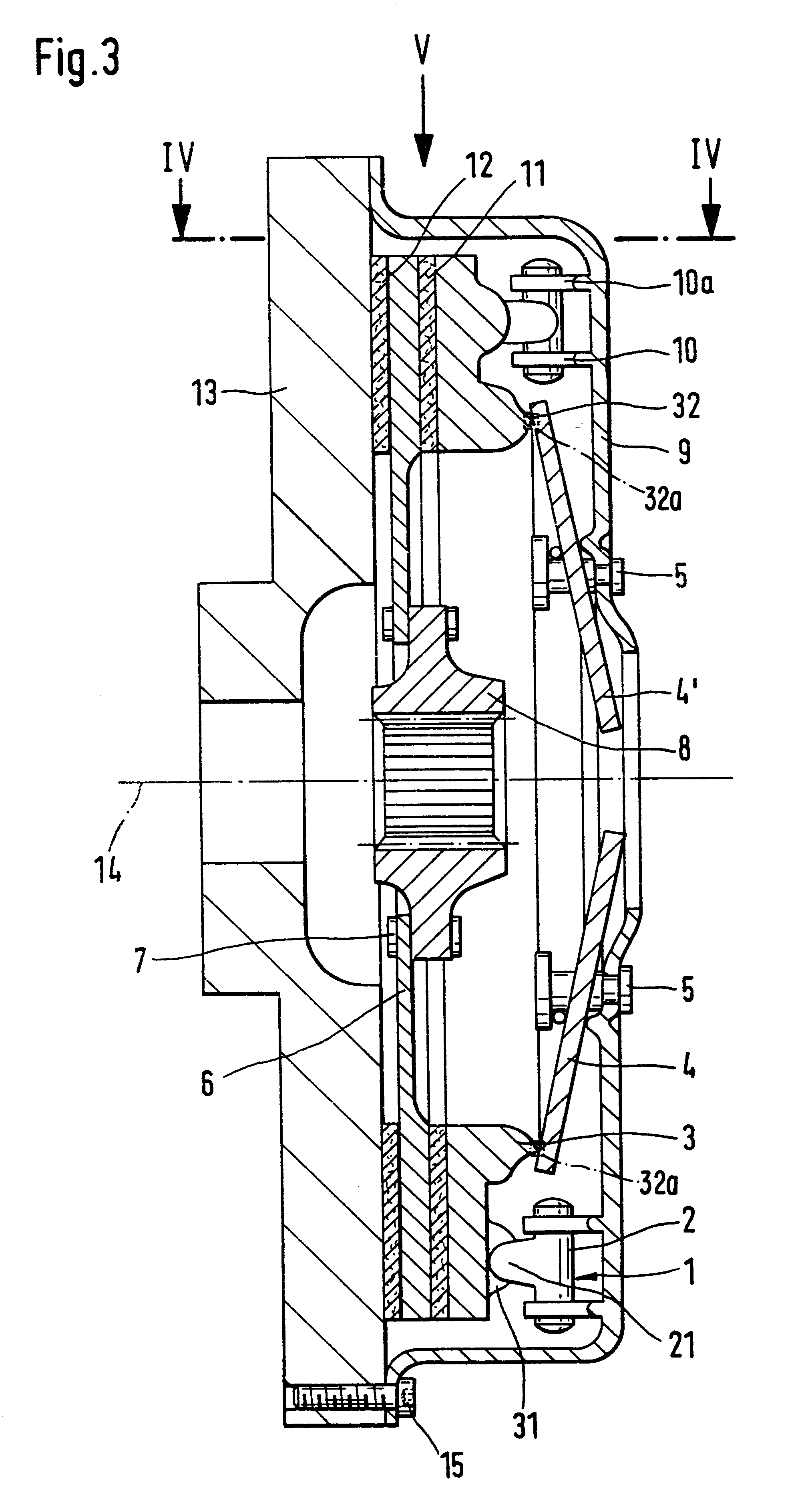 Self-reinforcing friction clutch
