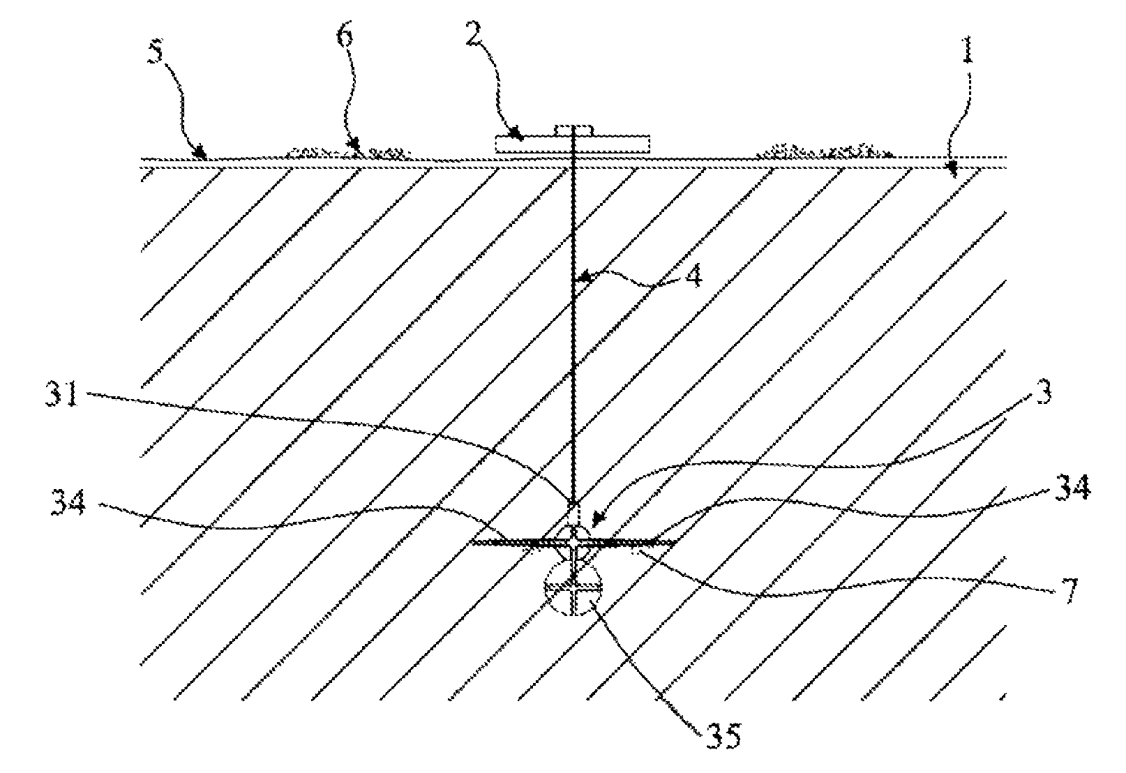 Structure for reinforcing greening member and construction method thereof