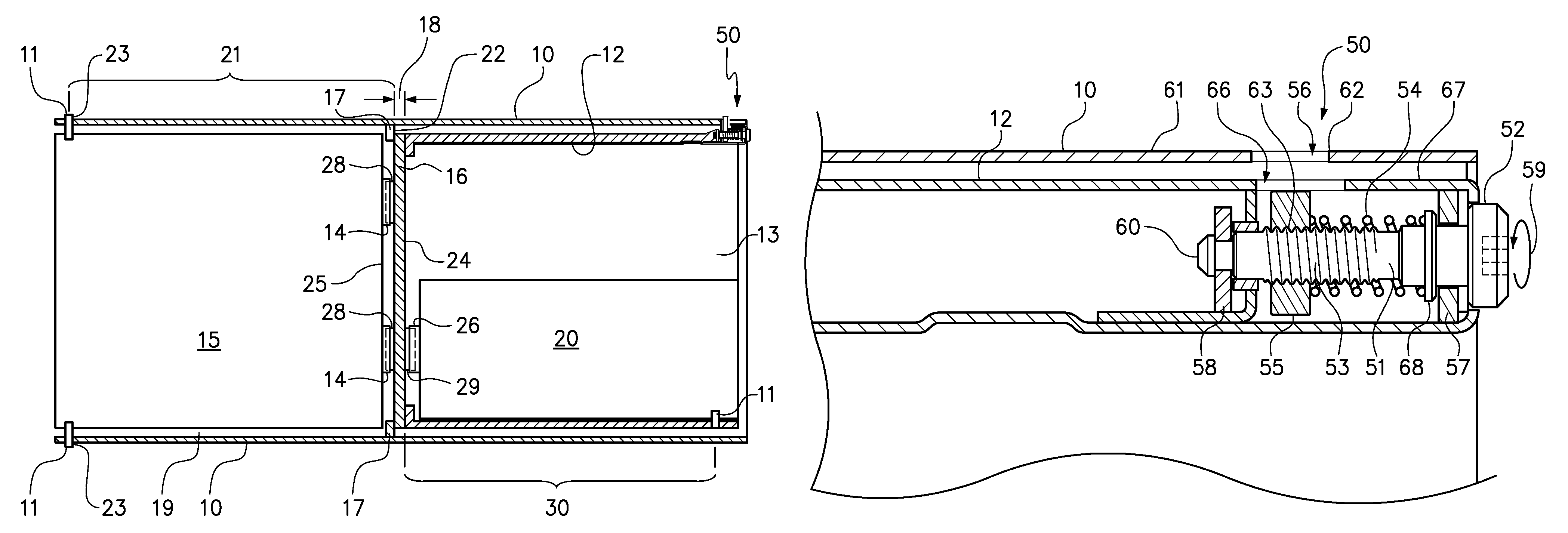 Method of securing electronic devices within a sub-chassis