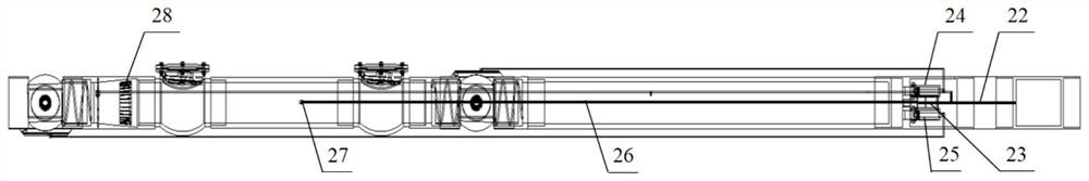 Horizontal well buried type continuous coring inner barrel assembly