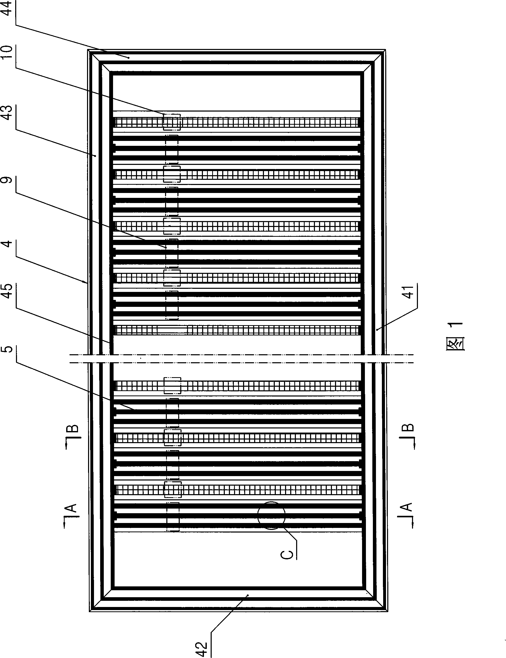 Material transmitting device for automatically folding and sewing