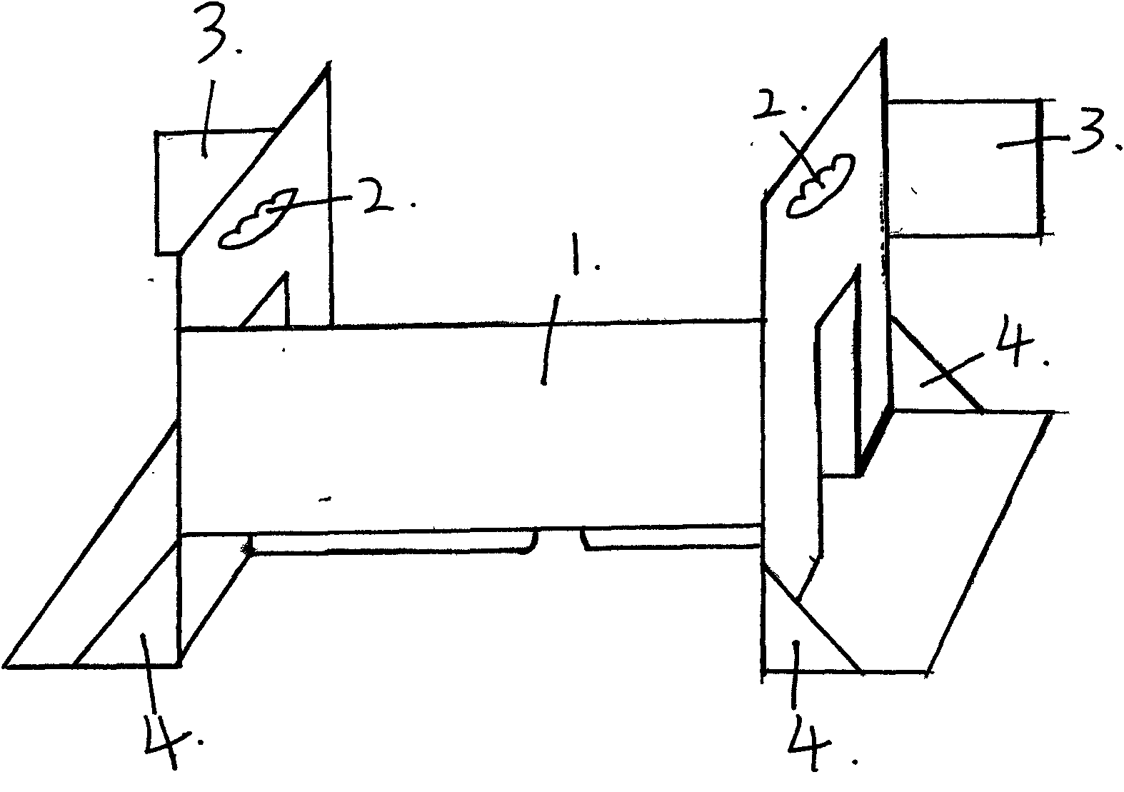 Anti-tilt and anti-fall portable bookstand with note board