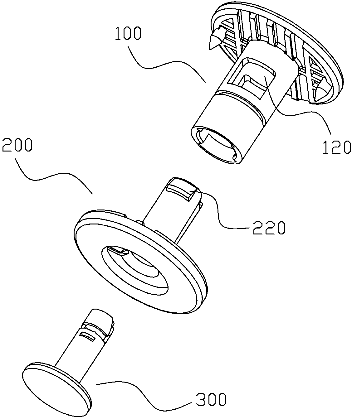 Connecting element for plate connection