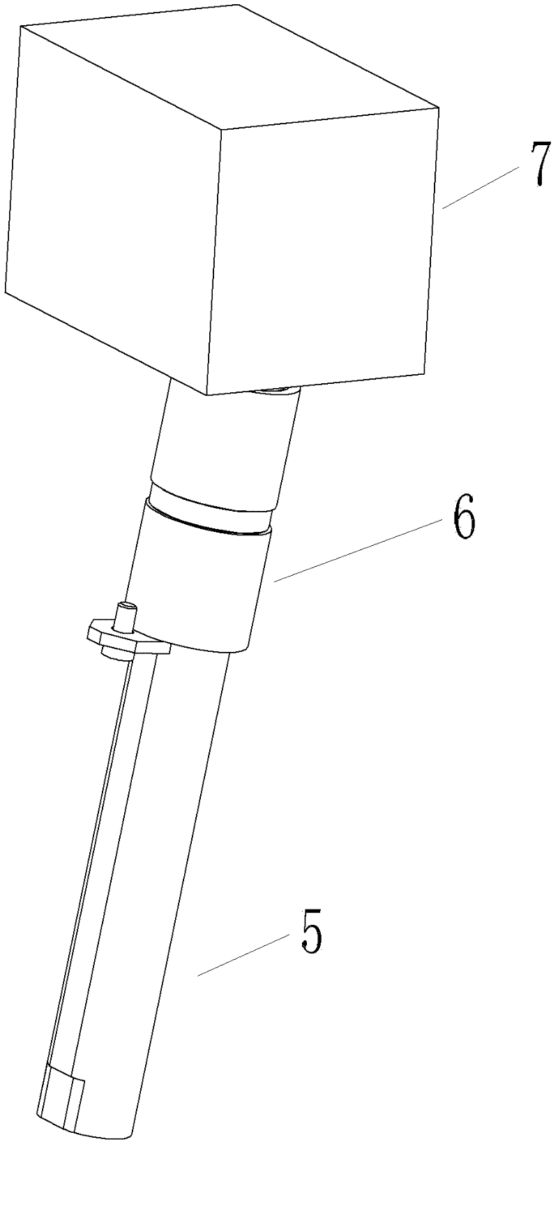 Down-slope oblique jacking accelerating core pulling mechanism assembly in injection mold