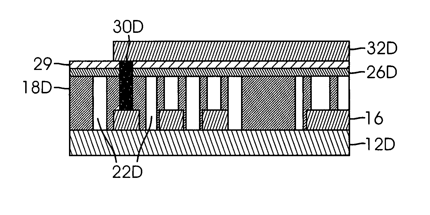 Method of fabricating an interconnect structure employing air gaps between metal lines and between metal layers