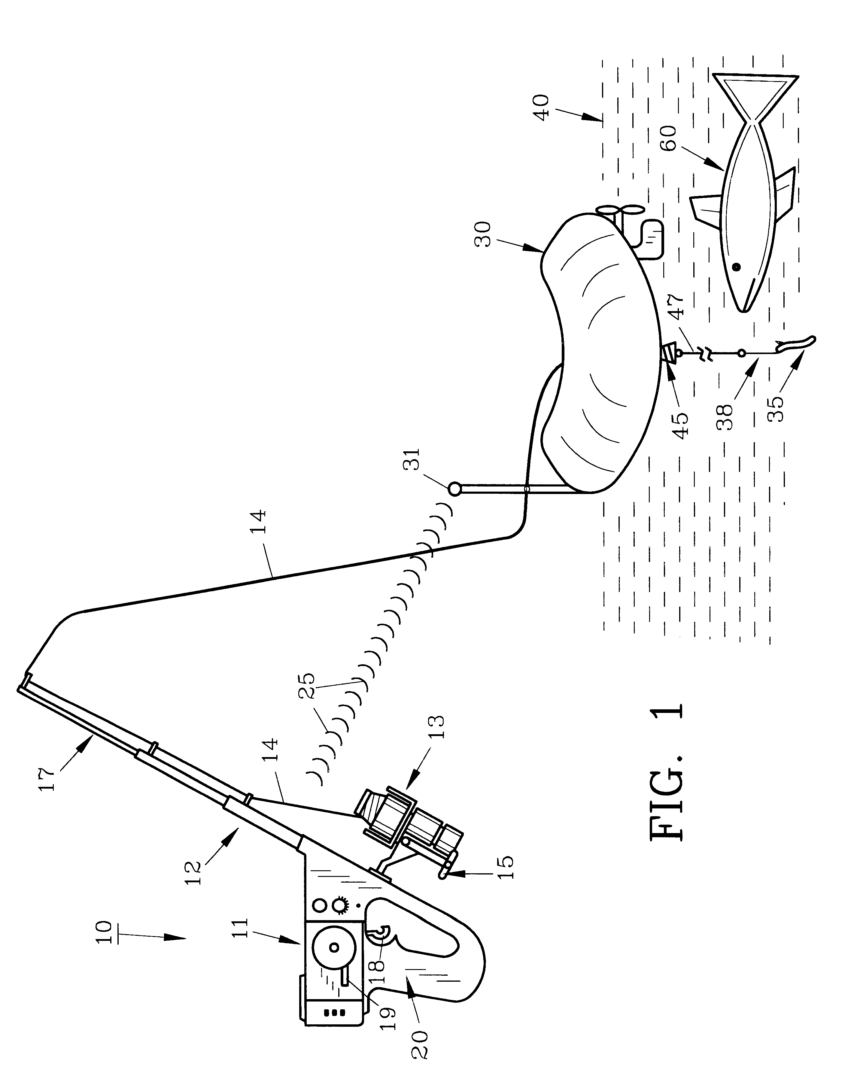Radio-controlled fishing apparatus and method