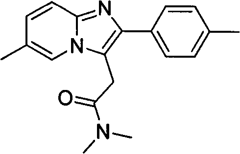 A kind of method for preparing compound zolpidem