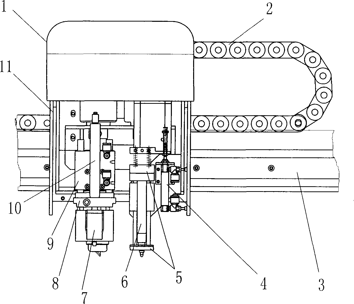 Cutting head for high-speed low-layer cutting lathe