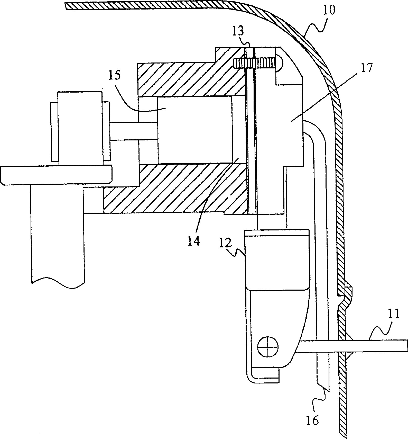 Air inlet structure of reciprocating compressor