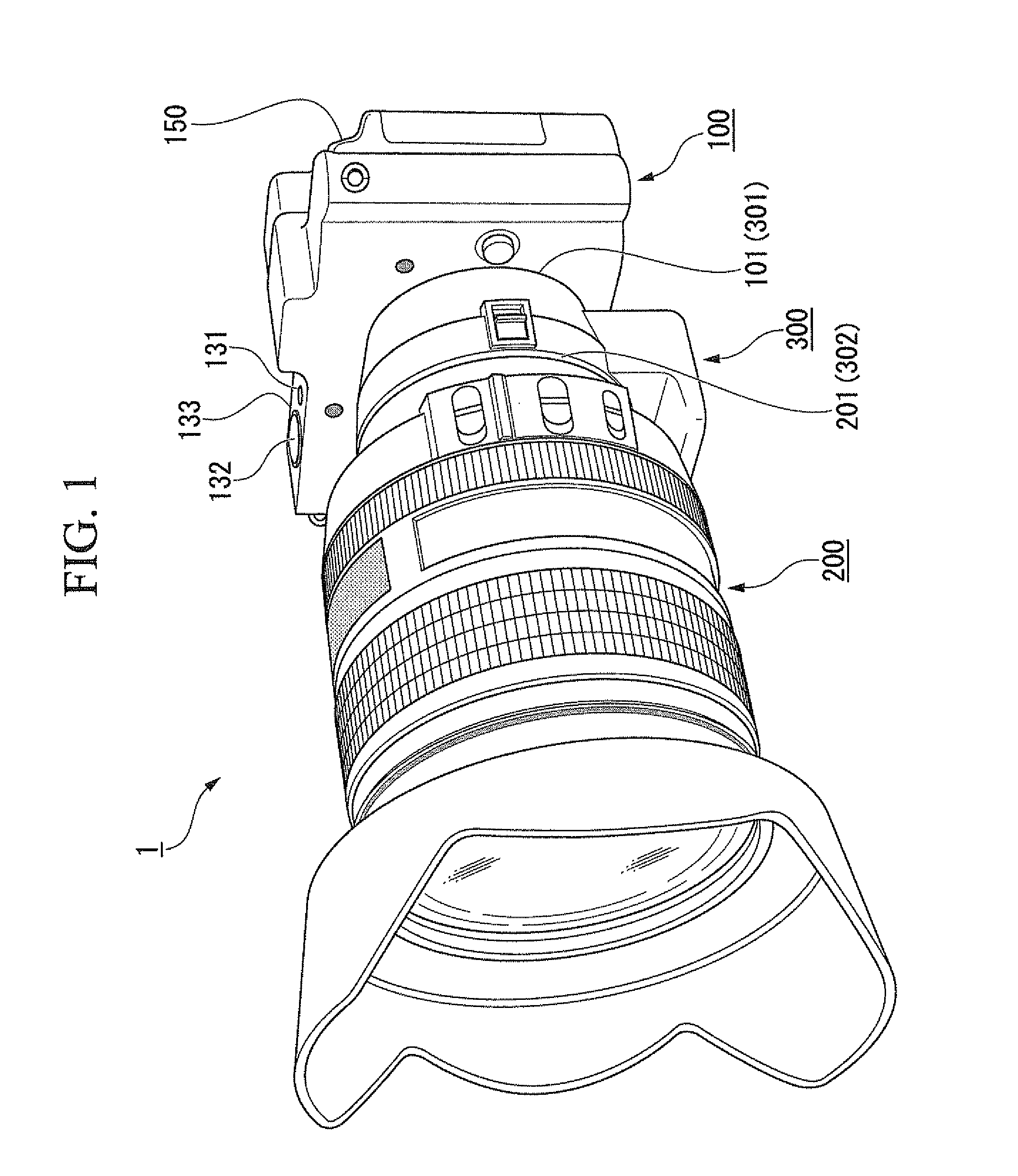 Adapter, camera system, and adapter control program