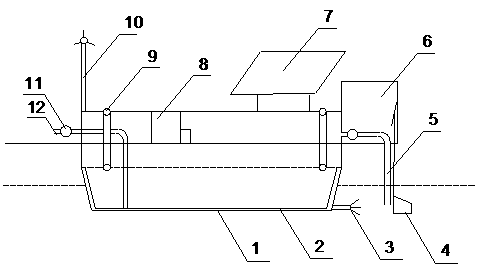 A device for treating eutrophic water