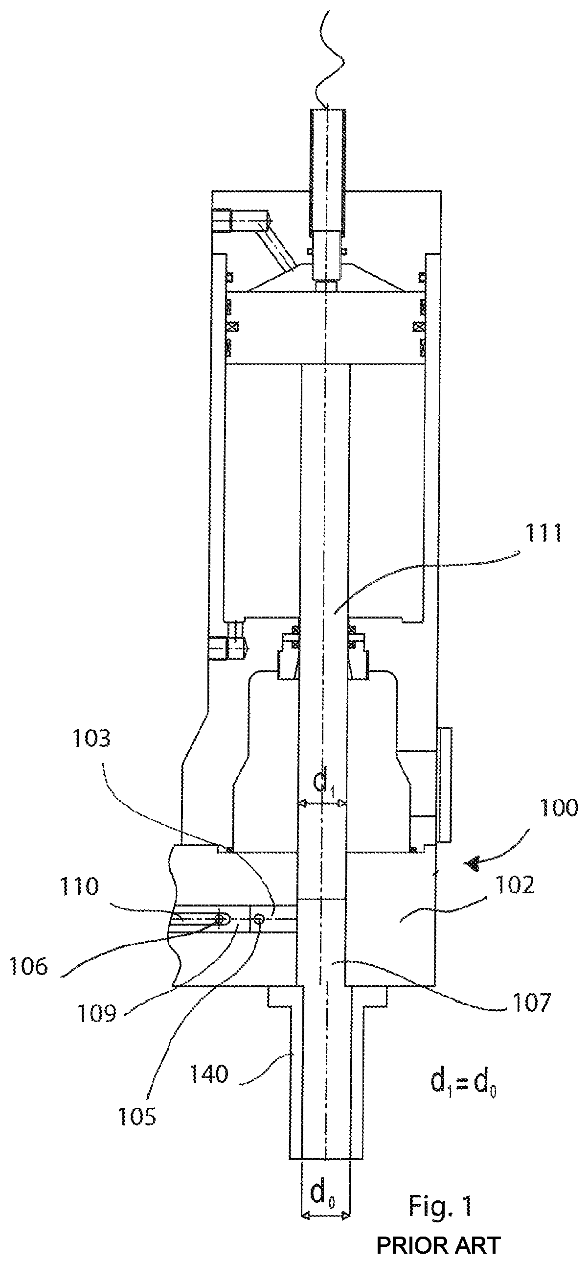 High-pressure mixing device with single-piece delivery duct