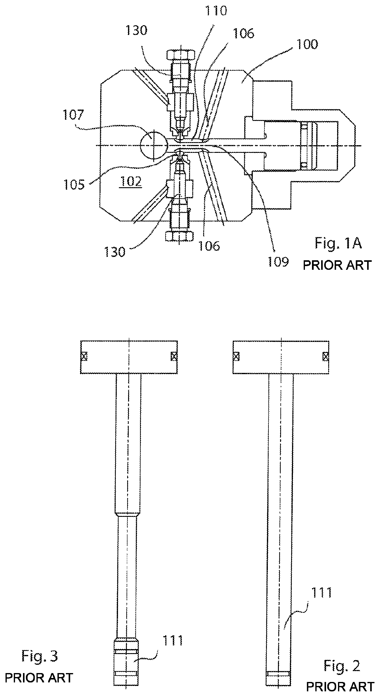 High-pressure mixing device with single-piece delivery duct