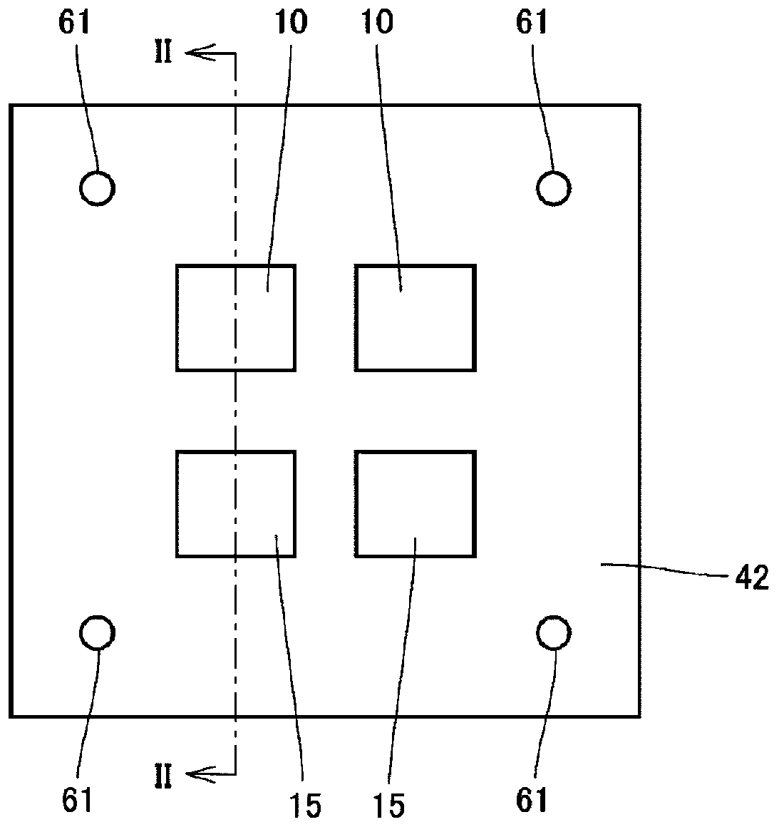 Compression type semiconductor device