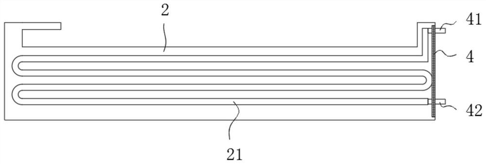 Wet lease rod structure for slasher wet lease layering device