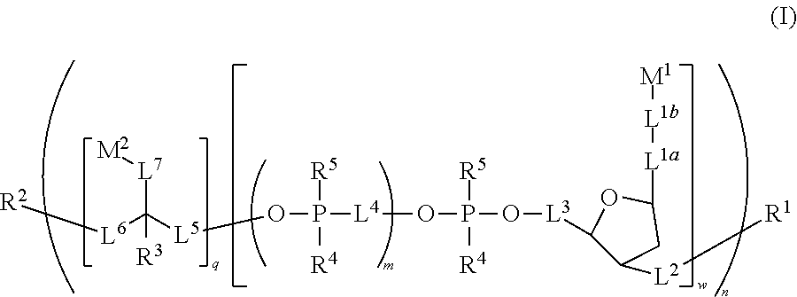 Polymeric dyes with linker groups comprising deoxyribose