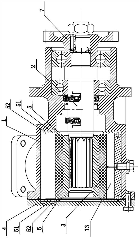 Flexible impeller sea water pump